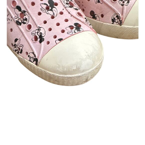 Native x Disney Jefferson Pink Mini Mouse Shoes Toddler Size 12 - Picture 6 of 8